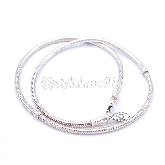 Authentic Pandora Sterling Necklace with Lobster Clasp - 590700-HV-N - Picture 6 of 11